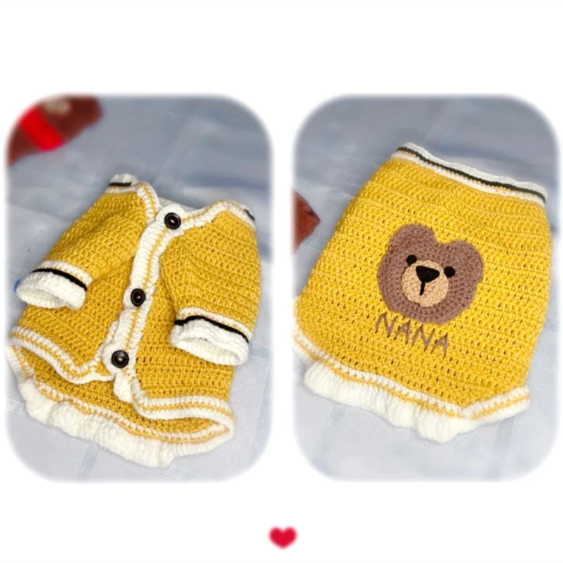 Open Button knitted Dog Sweater Yorkshire Teddy Cute Sweater Schnauzer Bichon Autumn and Winter Clothes Puppy Two-legged Clothes
Open Button knitted Dog Sweater Yorkshire Teddy Cute Sweater Schnauzer Bichon Autumn and Winter Clothes Puppy Two-legged Clothes