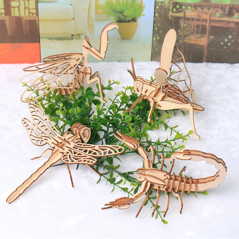Educational Game Toys 3D Wooden Puzzle Insect Animal for Birthday Kids Gift DIY Children Model Assembly Kit Intellectual
Educational Game Toys 3D Wooden Puzzle Insect Animal for Birthday Kids Gift DIY Children Model Assembly Kit Intellectual