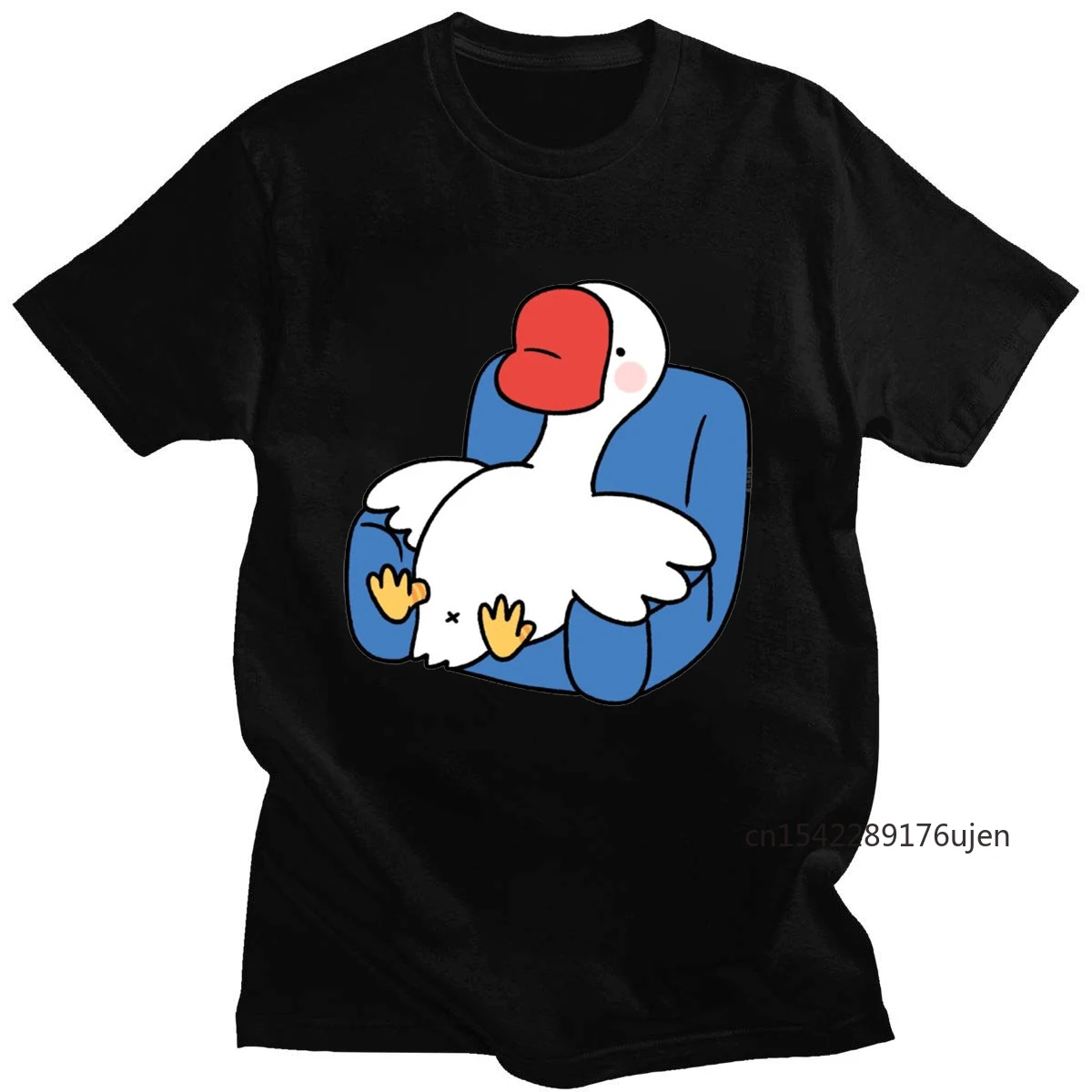 Funny Sofa Big Goose Print Cartoon Summer T-Shirt Neutral Round Neck Short Sleeve Daily Simple Fashion Harajuku Top
Funny Sofa Big Goose Print Cartoon Summer T-Shirt Neutral Round Neck Short Sleeve Daily Simple Fashion Harajuku Top