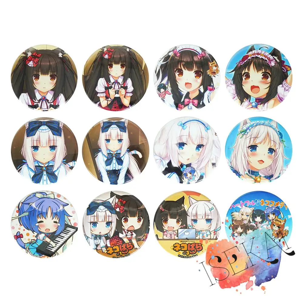 NEKOPARA аниме игровой значок Chocola ваниль Корица клен кокос азуки металлический