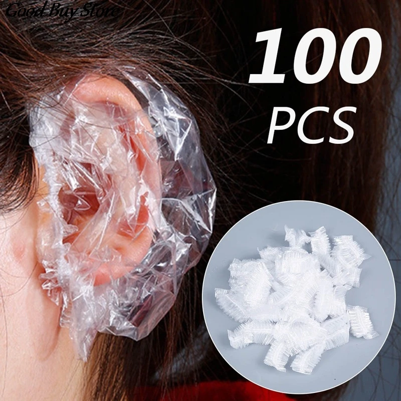 100PCS Disposable Earmuffs Hairdressing Ear Cover Protector Waterproof Transparent Plastic Earmuffs Bathroom One-off Ears Caps
100PCS Disposable Earmuffs Hairdressing Ear Cover Protector Waterproof Transparent Plastic Earmuffs Bathroom One-off Ears Caps