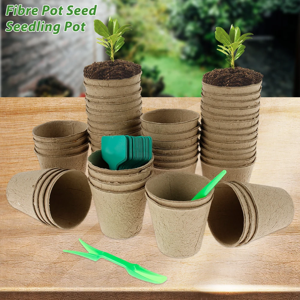 Round Biodegradable Pulp Peat Plant Pot Seedlings Germination Nursery Cups Garden Planters
Round Biodegradable Pulp Peat Plant Pot Seedlings Germination Nursery Cups Garden Planters