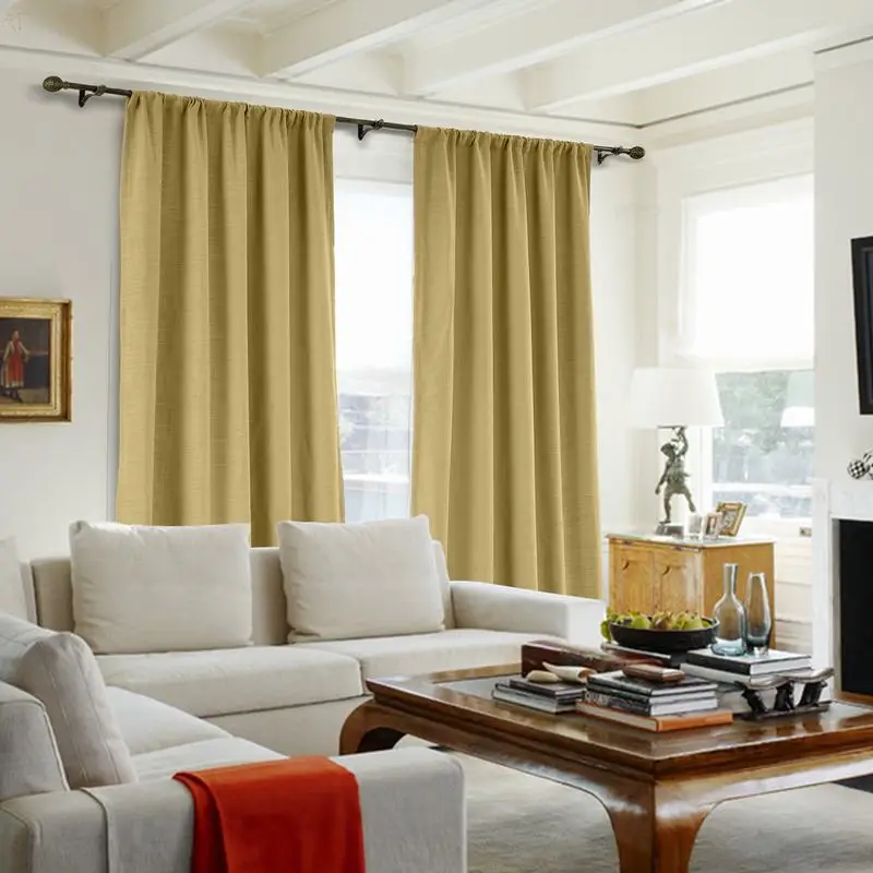Rod Pocket Curtains for Bedroom Drapes in Living Room Solid Polyester Linen Drapery Fabric Blackout Curtain Window Drapifytex
Rod Pocket Curtains for Bedroom Drapes in Living Room Solid Polyester Linen Drapery Fabric Blackout Curtain Window Drapifytex