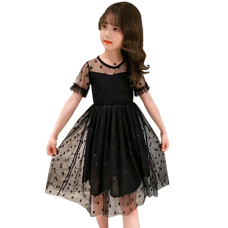 Summer Dresses For Girls Dot Mesh Dress For Girl O Neck Children Dress Casual Style Teenage Girl Costume 6 8 10 12 14
Summer Dresses For Girls Dot Mesh Dress For Girl O Neck Children Dress Casual Style Teenage Girl Costume 6 8 10 12 14