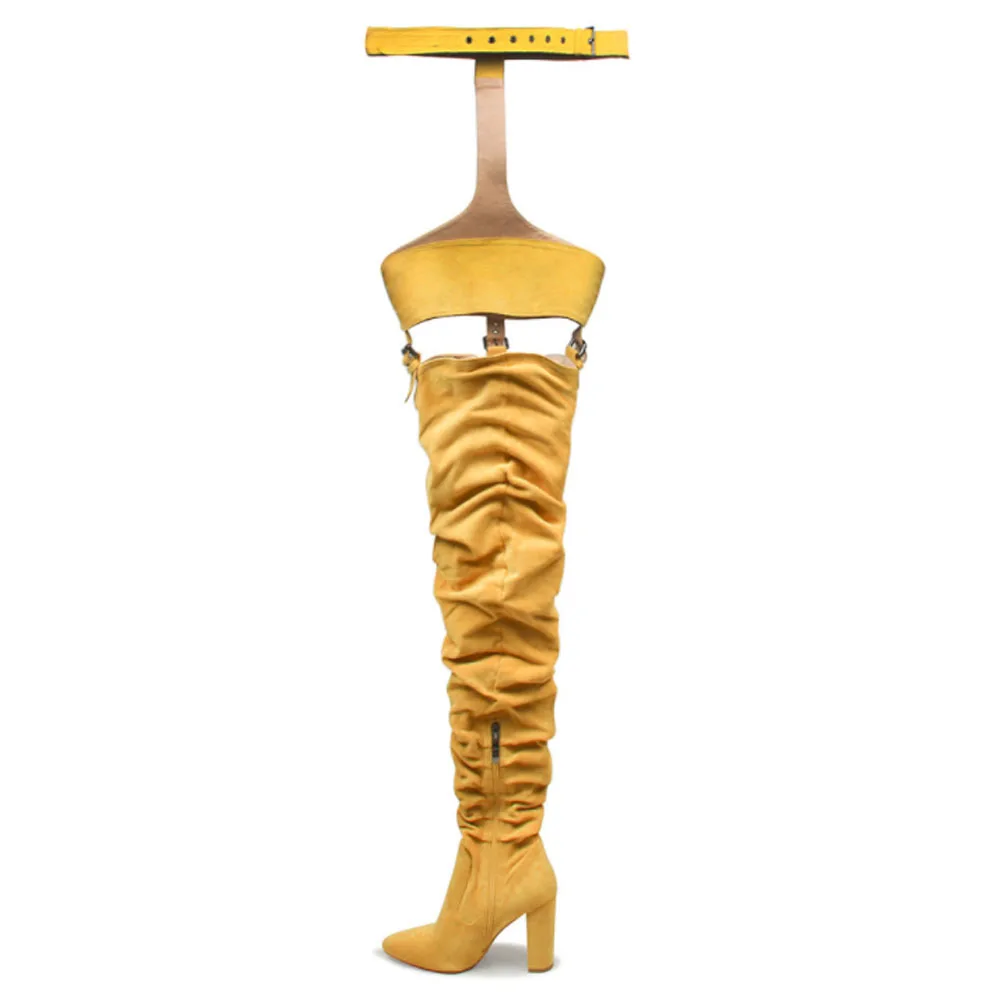 SaraIris Trendy Over The Knee High Boots New Boots Women Big Size 43 Solid Zipper High Heel Flock Buckle Design Shoes
SaraIris Trendy Over The Knee High Boots New Boots Women Big Size 43 Solid Zipper High Heel Flock Buckle Design Shoes