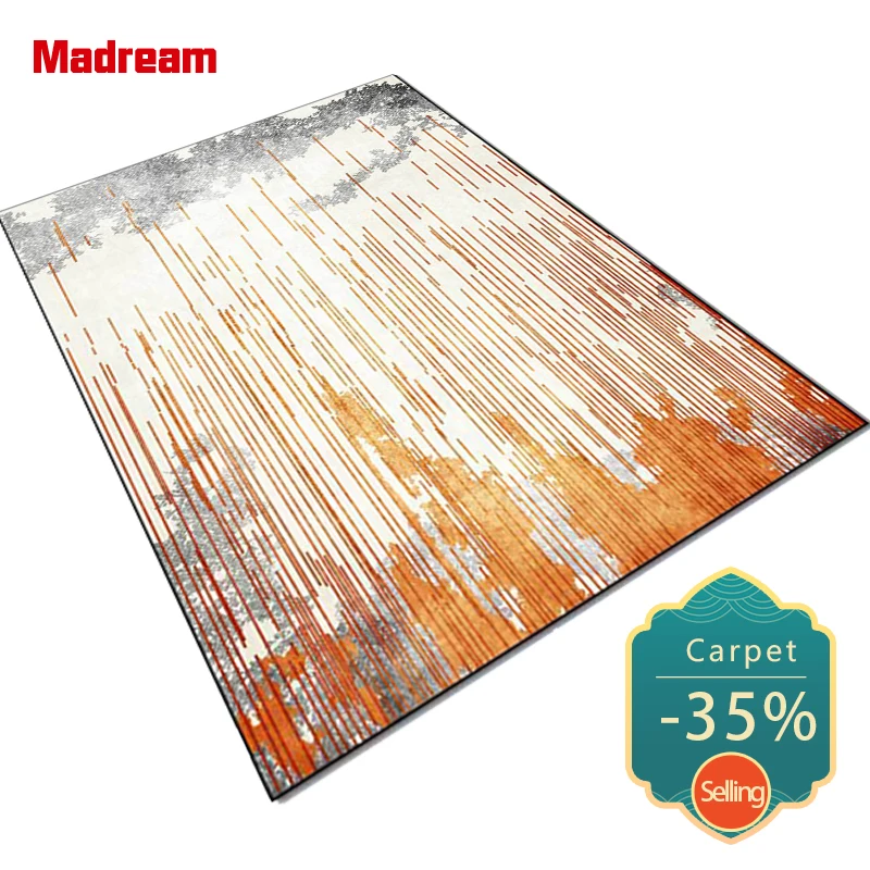 Madream Fashion Rugs For Bedroom Modern Nordic Abstract Line Living Room Carpet Off-White Orange Home Decor Bedside Mat Hot Sale
Madream Fashion Rugs For Bedroom Modern Nordic Abstract Line Living Room Carpet Off-White Orange Home Decor Bedside Mat Hot Sale