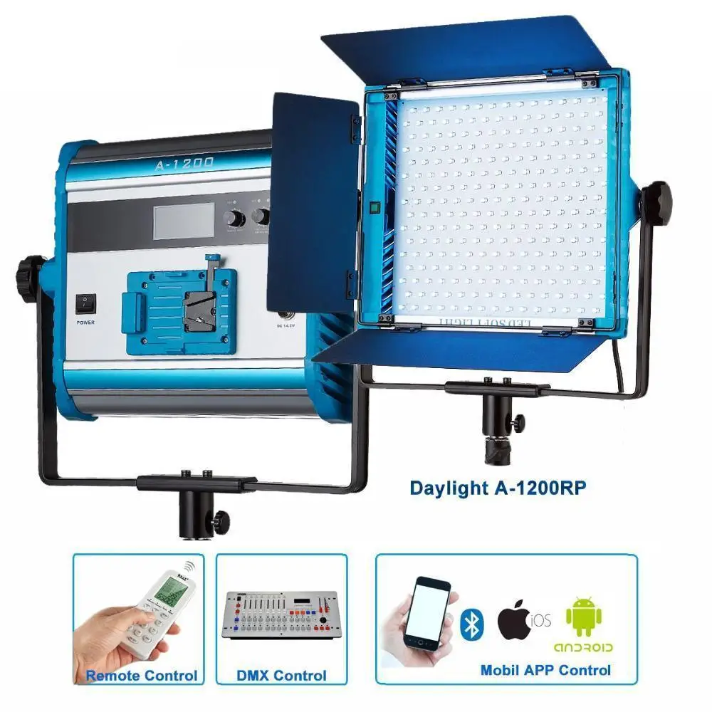 Yidoblo A-1200RP LCD Display LED Lamp Soft Light Day Light Led Panel Light for Photography Studio Lamp APP Remote Control Set
Yidoblo A-1200RP LCD Display LED Lamp Soft Light Day Light Led Panel Light for Photography Studio Lamp APP Remote Control Set