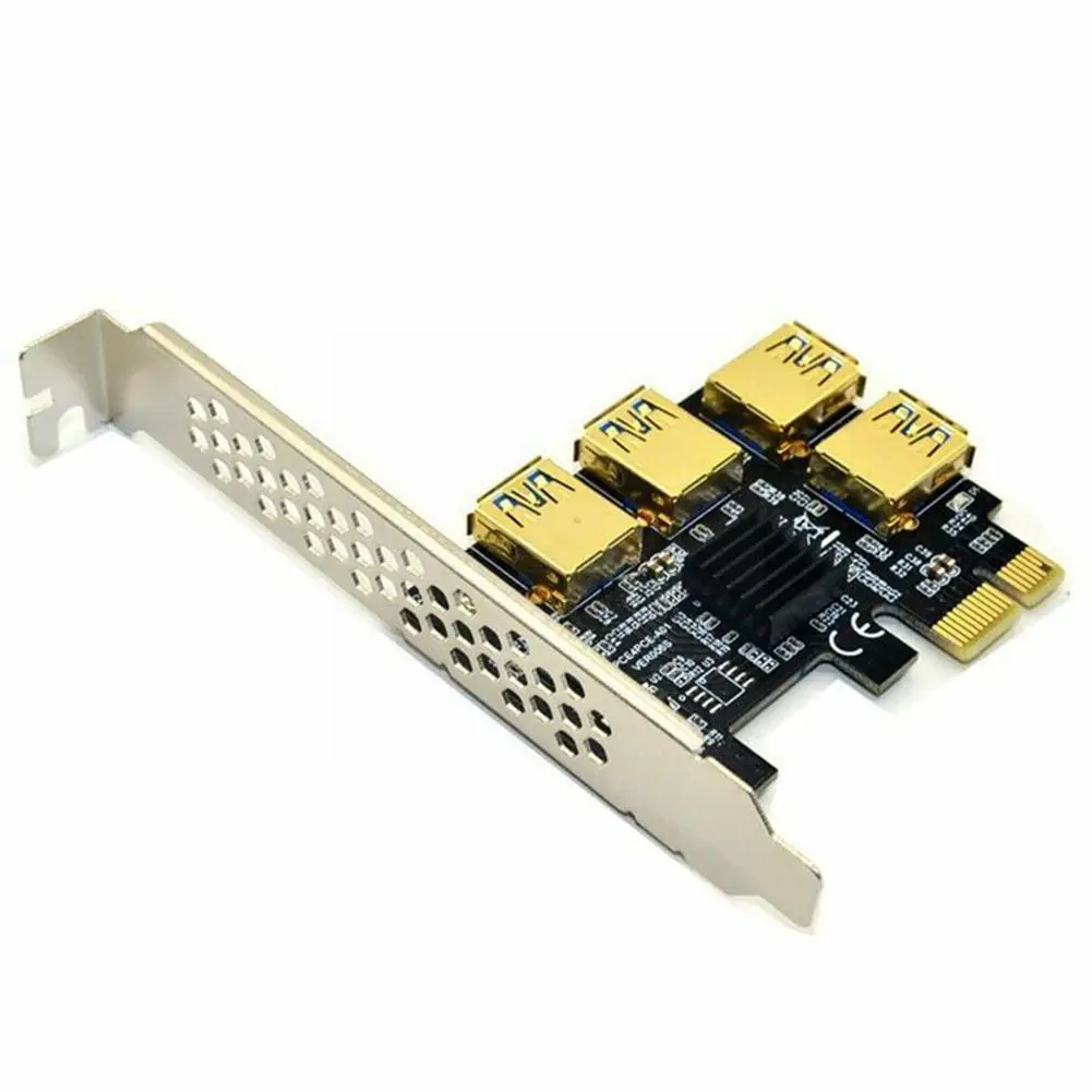 Nieuwe 4 Poorten Pcie Riser Adapter Board Pci-E 1x Sponning Usb Riser PCE4PCE-A01 Riser Pci-E Extender Pci-E Gpu 3.0 4 Card A2T7
Nieuwe 4 Poorten Pcie Riser Adapter Board Pci-E 1x Sponning Usb Riser PCE4PCE-A01 Riser Pci-E Extender Pci-E Gpu 3.0 4 Card A2T7