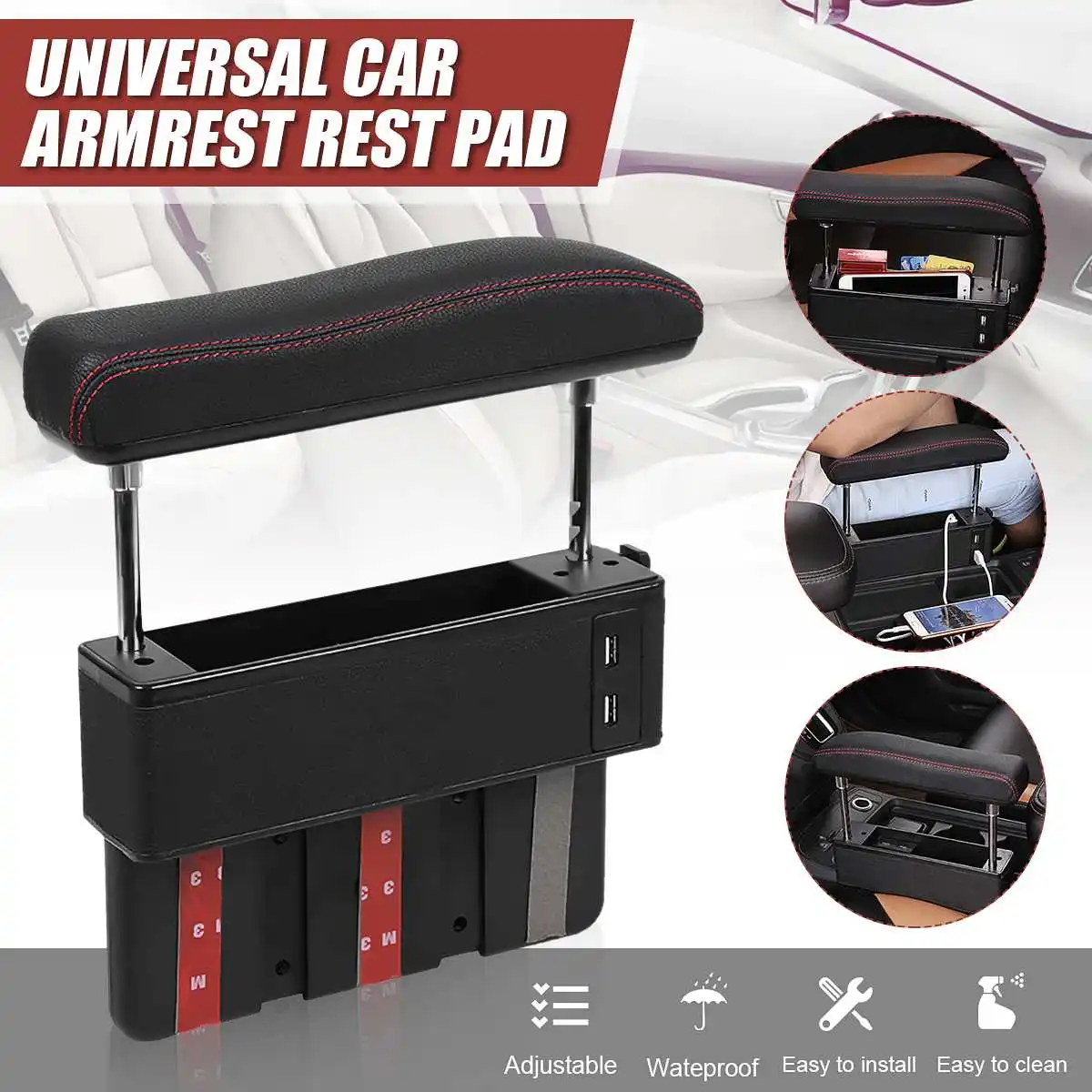 Регулируемый автомобильный держатель для локтя с 4usb-портами, органайзер для зазора в сиденье, подставка для рук, подушка для поддержки локт...
Регулируемый автомобильный держатель для локтя с 4usb-портами, органайзер для зазора в сиденье, подставка для рук, подушка для поддержки локт...