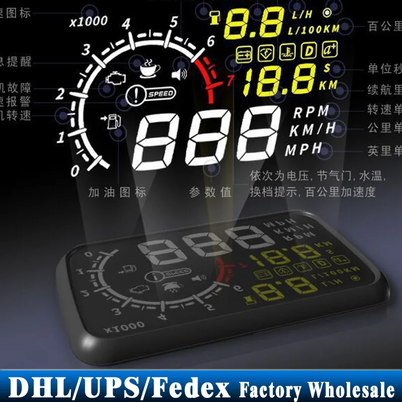 (Wholesale) 20 PCS 2015 5.5' HUD Head-up Display OBD Ii Obd2 Car Kit Car Styling Monitor Overspeed Warning Km/h
(Wholesale) 20 PCS 2015 5.5' HUD Head-up Display OBD Ii Obd2 Car Kit Car Styling Monitor Overspeed Warning Km/h