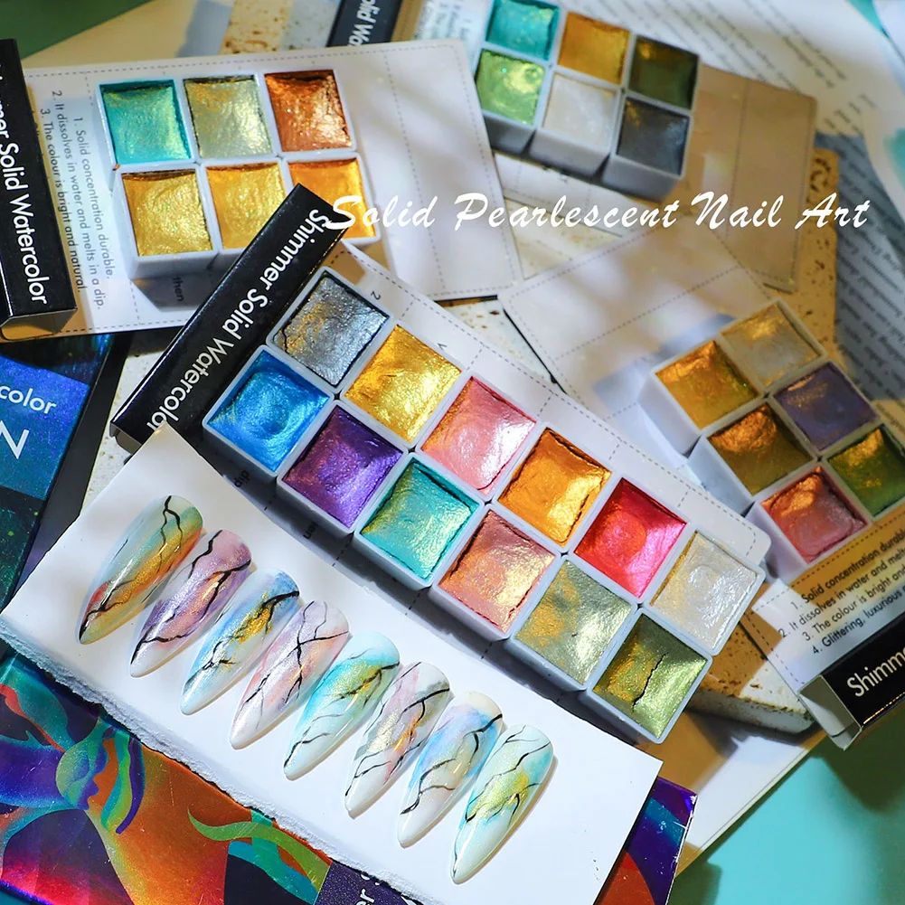 12 Colors Kit Nail Paint Watercolor Pearl Glitter Soilid Powder Shimmer Chrome Pigment Holographic Dusts For Women Nails Art Set
12 Colors Kit Nail Paint Watercolor Pearl Glitter Soilid Powder Shimmer Chrome Pigment Holographic Dusts For Women Nails Art Set