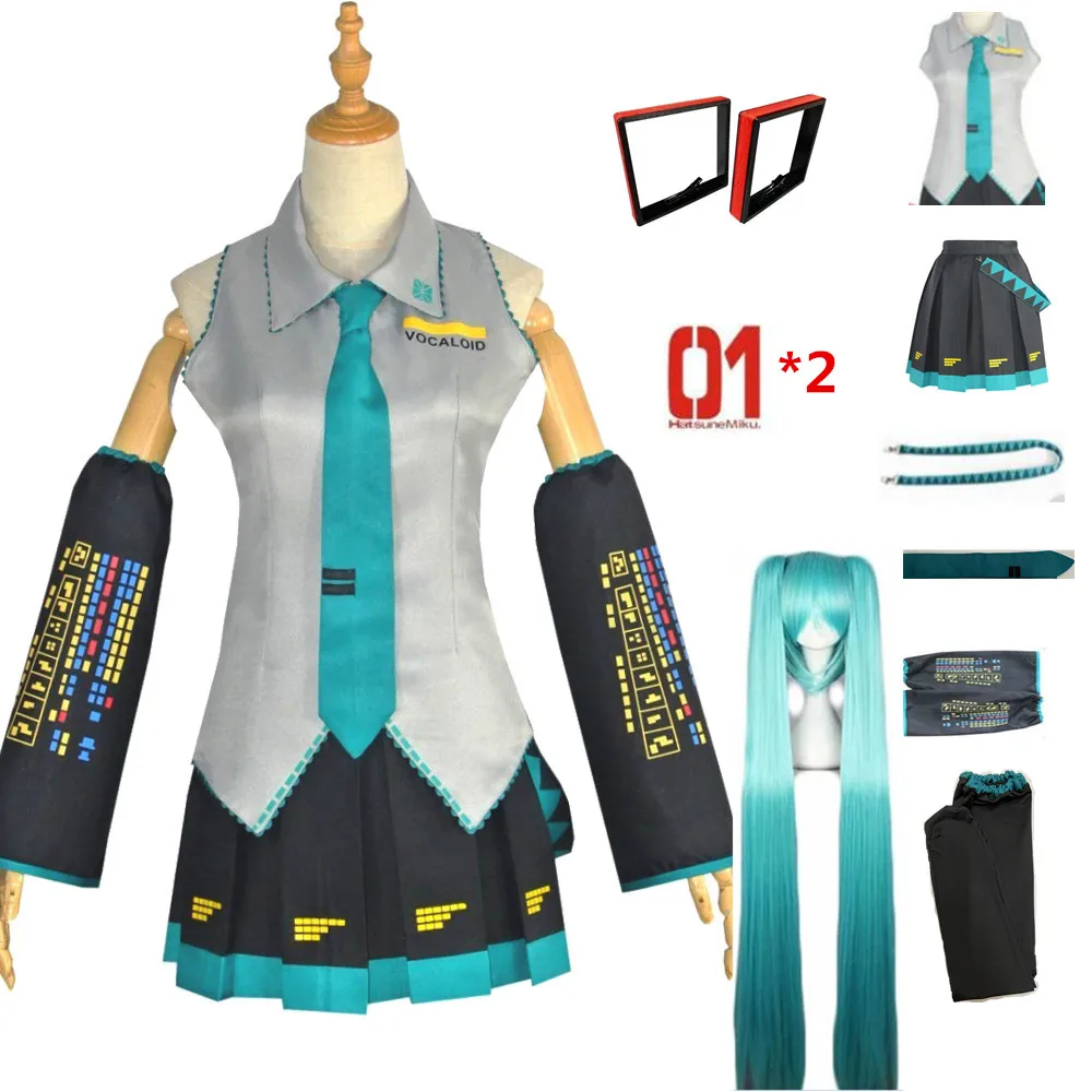 Vocaloid Miku Cosplay Costume Japan Anime Midi Dress Beginner Future Female Halloween Christmas Party Clothes
Vocaloid Miku Cosplay Costume Japan Anime Midi Dress Beginner Future Female Halloween Christmas Party Clothes