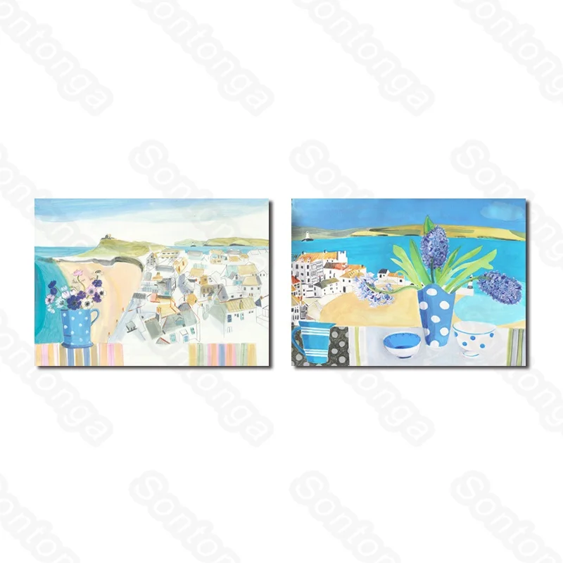 Still Life Oil Painting Beach Seaside Town Watercolor Painting Art Creative Architectural Decoration Painting Room 3D Stereo
Still Life Oil Painting Beach Seaside Town Watercolor Painting Art Creative Architectural Decoration Painting Room 3D Stereo