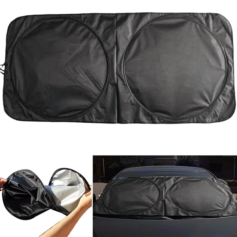 Auto Car Front Rear Window Foldable Jumbo Visor Sun Shade Windshield Cover Block Windshield Sunshades Car Exterior Accessories
Auto Car Front Rear Window Foldable Jumbo Visor Sun Shade Windshield Cover Block Windshield Sunshades Car Exterior Accessories