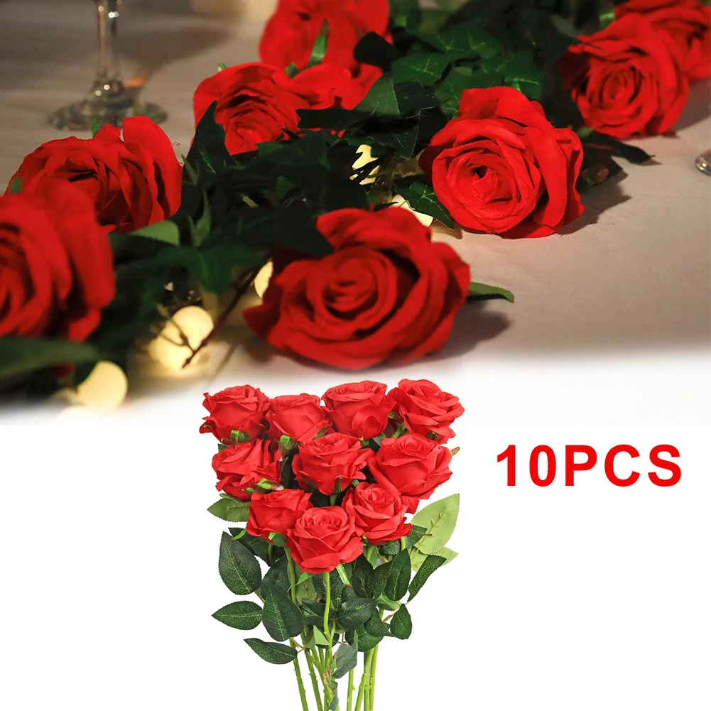 1 Pc Artificial Flowers Silk Roses Fake Bridal Wedding Bouquet for Home Garden Party Floral Decor (Red Straight Stem)
1 Pc Artificial Flowers Silk Roses Fake Bridal Wedding Bouquet for Home Garden Party Floral Decor (Red Straight Stem)
