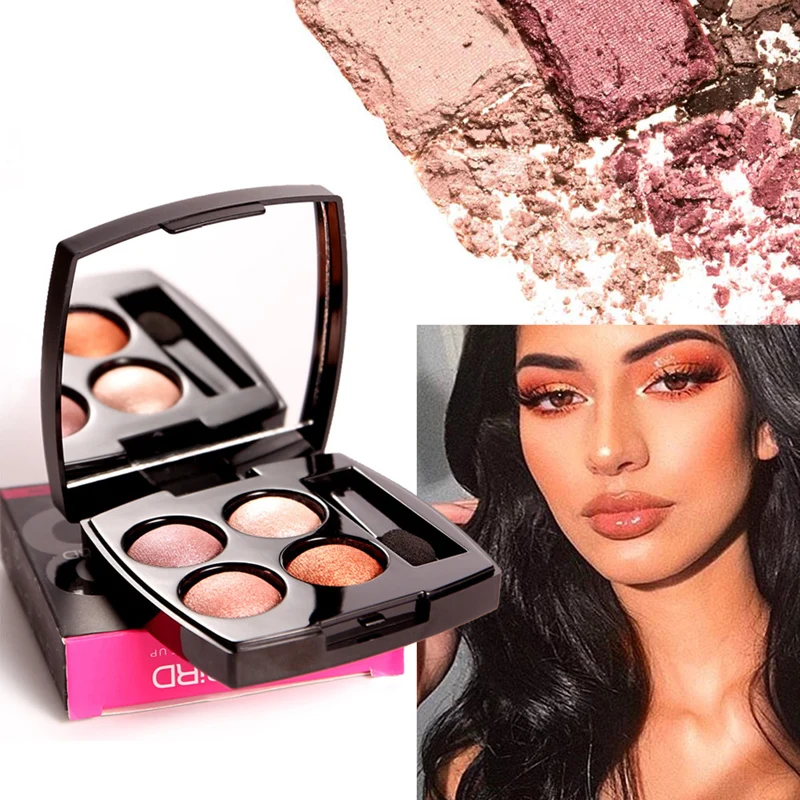 4 Color Eye Shadow Beauty Pearl Eye Shadow Tray Mixed Lasting Earth Color Peach Blossom Makeup Contouring Highlighter Powder
4 Color Eye Shadow Beauty Pearl Eye Shadow Tray Mixed Lasting Earth Color Peach Blossom Makeup Contouring Highlighter Powder