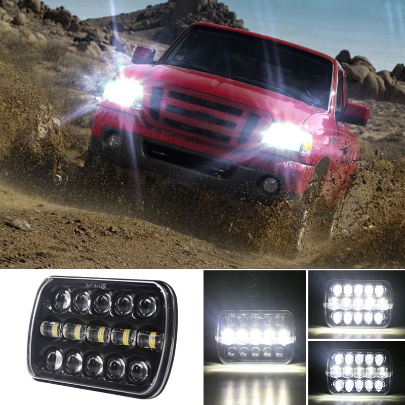 5X7 Inch 400W LED Head Light Lamp DRL Headlight Crystal Clear Hi-Lo Beam DRL Light for Jeep Wrangler Truc
5X7 Inch 400W LED Head Light Lamp DRL Headlight Crystal Clear Hi-Lo Beam DRL Light for Jeep Wrangler Truc
