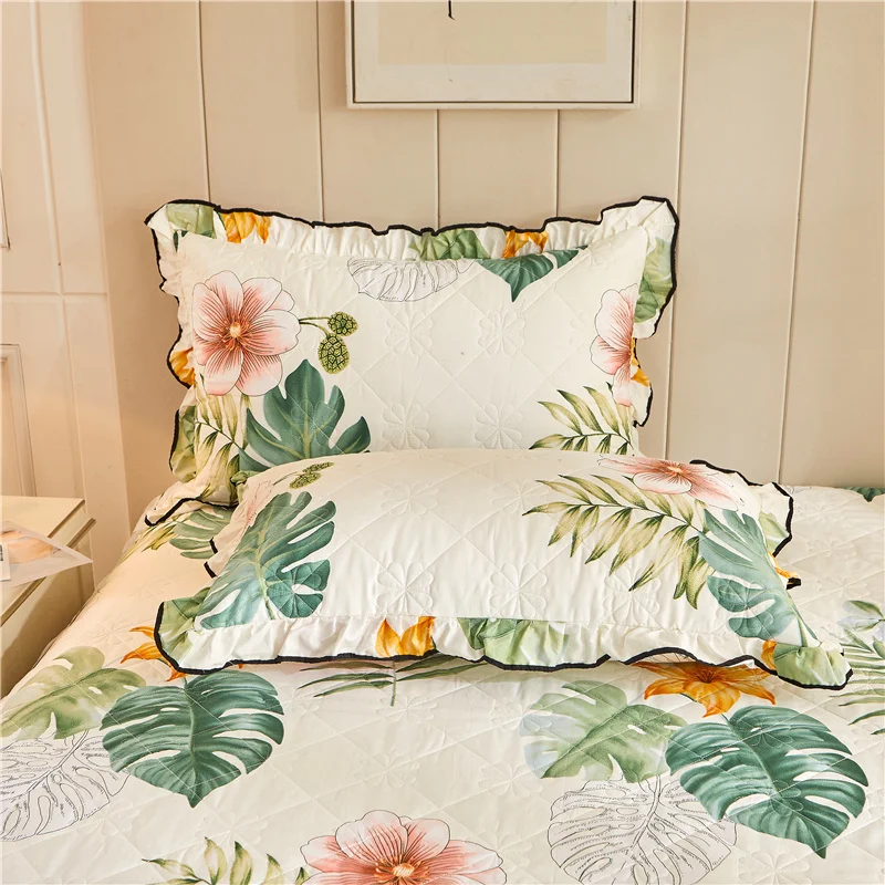 2pc Korean Style Ruffles Pillowcase Fresh Flower Leaf Quilted Single Pillow Cover Blue Home Bedding Textile 48*74cm No Pillow
2pc Korean Style Ruffles Pillowcase Fresh Flower Leaf Quilted Single Pillow Cover Blue Home Bedding Textile 48*74cm No Pillow
