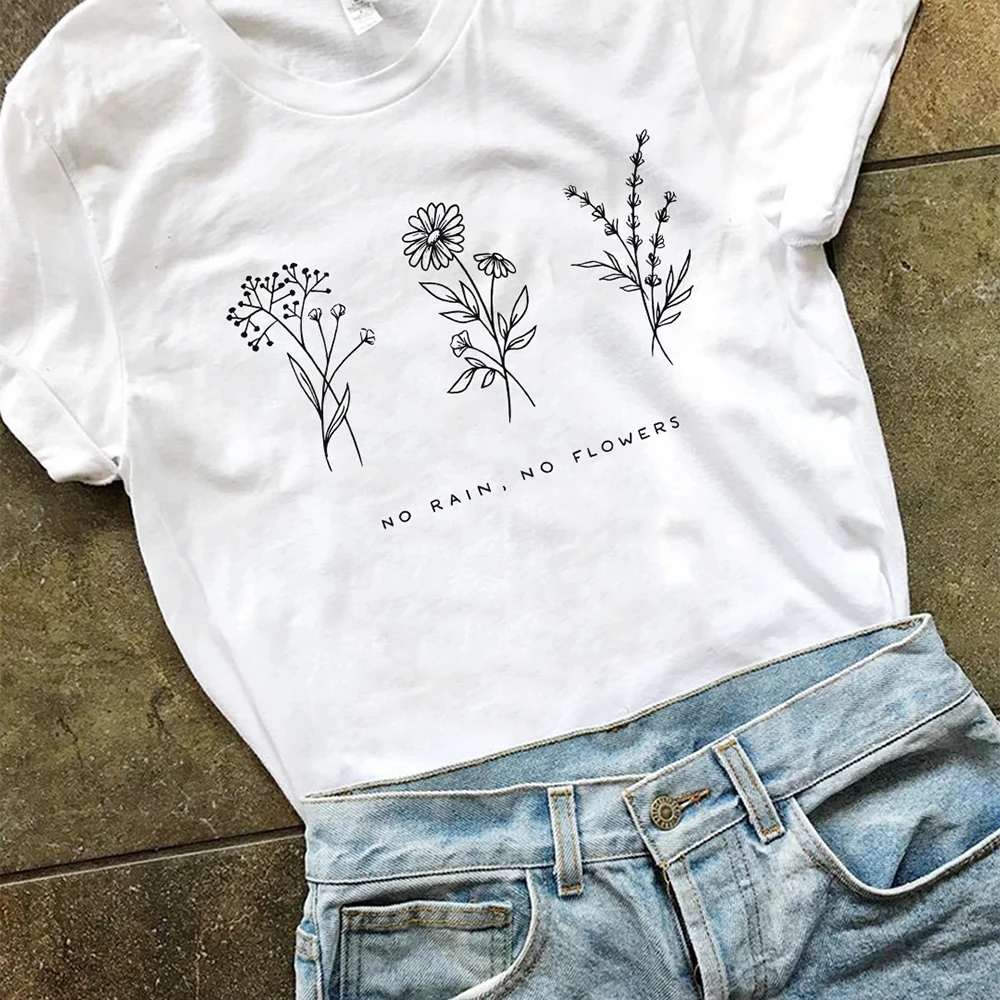 Harajuku No Rain No Flowers T Shirt Women Harajuku Garden Farm T-shirt White Soft Ringspun Tee In Girls Ladies Clothing
Harajuku No Rain No Flowers T Shirt Women Harajuku Garden Farm T-shirt White Soft Ringspun Tee In Girls Ladies Clothing