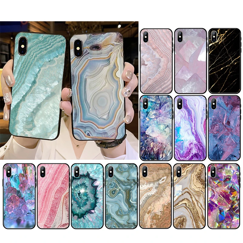 Blue Pink Purple Gemstone Agate Marble crystal Phone Case for iphone 13 12 11 Pro Max Case For iPhone XS MAX X XR SE2 8 7 Plus
Blue Pink Purple Gemstone Agate Marble crystal Phone Case for iphone 13 12 11 Pro Max Case For iPhone XS MAX X XR SE2 8 7 Plus