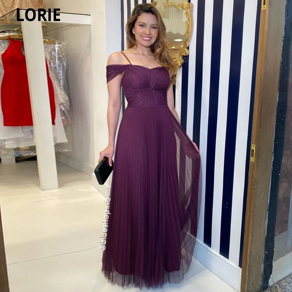 LORIE Purple Tulle Long Prom Dresses Off Shoulder Sweetheart Evening Dress A Line Formal Party Gown Bridesmaid Robe De Soiree
LORIE Purple Tulle Long Prom Dresses Off Shoulder Sweetheart Evening Dress A Line Formal Party Gown Bridesmaid Robe De Soiree