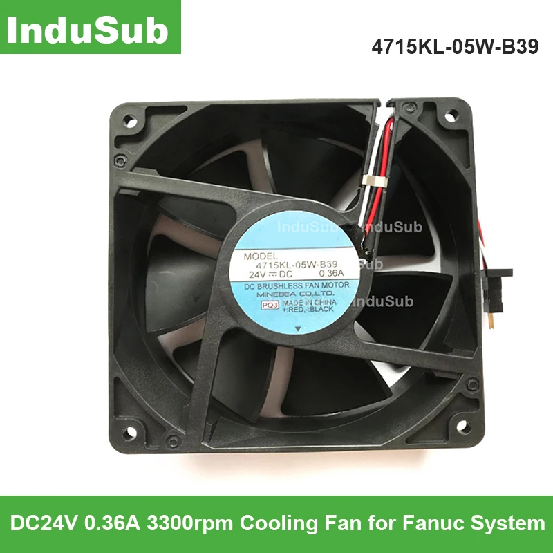Оригинальный вентилятор NMB 4715KL 05W B39 DC24V 0.36A 3300 об/мин для системы Fanuc|Системы HVAC и
