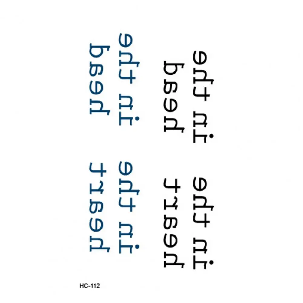 Waterproof English Word Temporary Tattoo Stickers Body Art for Party Supply 
Waterproof English Word Temporary Tattoo Stickers Body Art for Party Supply