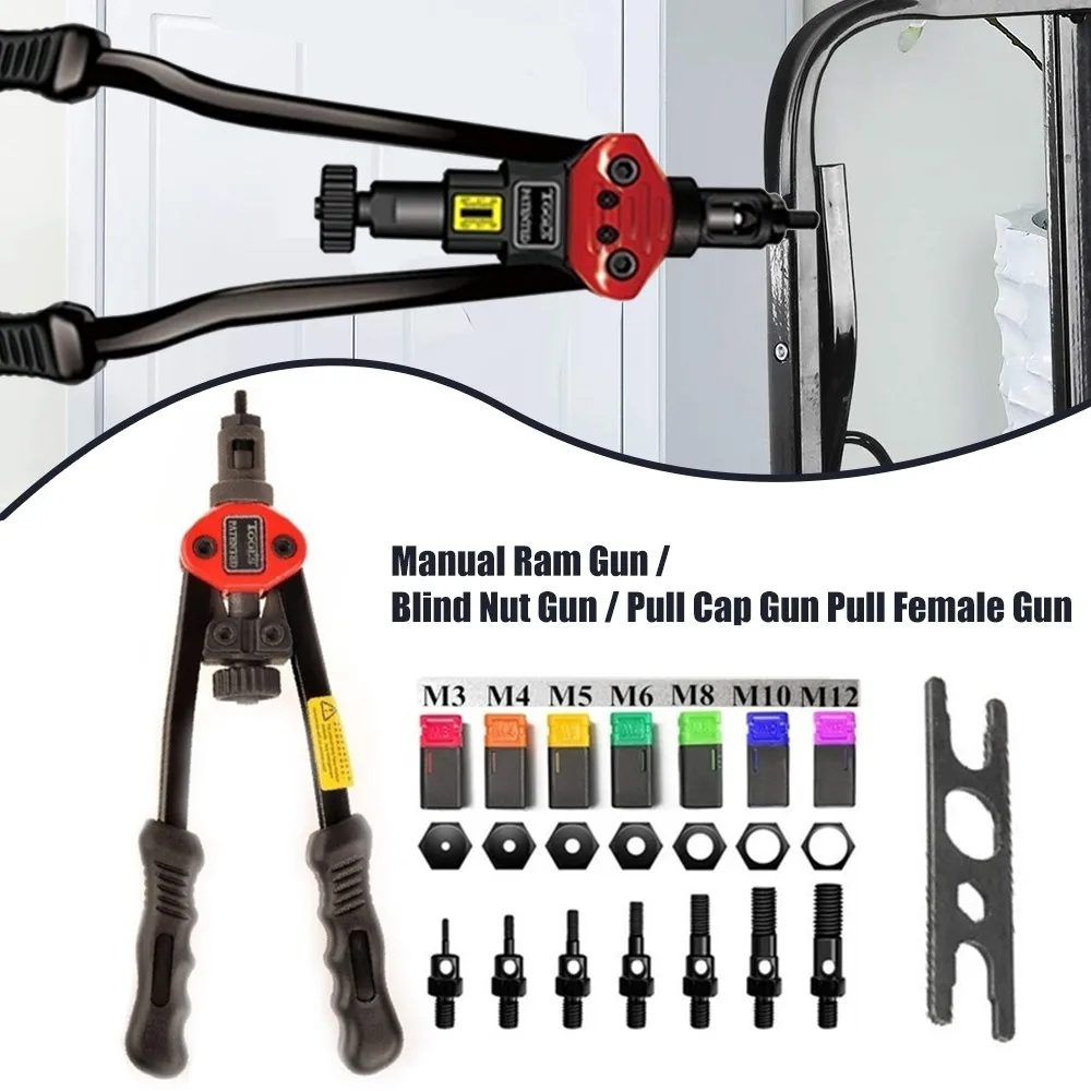 New BT605 Rivet Nut Tool Manual Insert Nut M3/M4/M5/M6/M8/M10/M12 Heavy Hand Riveting Tool Auto Car Accessories Household
New BT605 Rivet Nut Tool Manual Insert Nut M3/M4/M5/M6/M8/M10/M12 Heavy Hand Riveting Tool Auto Car Accessories Household