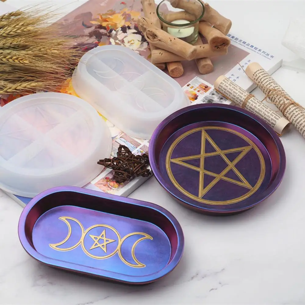 2020 DIY Tray Resin Mold Epoxy Silicone Forms Mould Jewelry Plate Dish Casting Jewelry Making Tools Moon Star Pattern Round Oval
2020 DIY Tray Resin Mold Epoxy Silicone Forms Mould Jewelry Plate Dish Casting Jewelry Making Tools Moon Star Pattern Round Oval