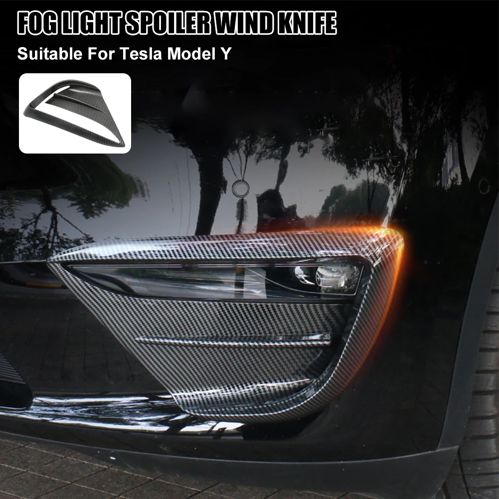 For Tesla Model 3 Model Y Car Front Fog Lamp Spoiler Wind Knife ABS Carbon Protective Cover Decoration Sticker Accessories New
For Tesla Model 3 Model Y Car Front Fog Lamp Spoiler Wind Knife ABS Carbon Protective Cover Decoration Sticker Accessories New