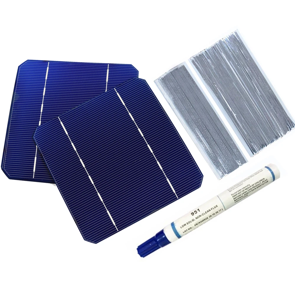 30W DIY Solar Panel Kit System Battery Charger 10Pcs 125mm*125mm Monocrystalline Solar Cell With 5M Busbar 20M Tabbing Wire PV
30W DIY Solar Panel Kit System Battery Charger 10Pcs 125mm*125mm Monocrystalline Solar Cell With 5M Busbar 20M Tabbing Wire PV