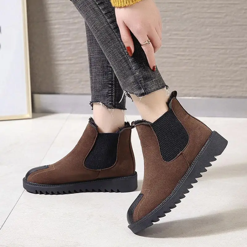 Dropshipping Ankle Boots For Autumn Women's Shoes Chelsea Boots Flat Woman Brown Booties Cheap Winter Women Short Boots Leather
Dropshipping Ankle Boots For Autumn Women's Shoes Chelsea Boots Flat Woman Brown Booties Cheap Winter Women Short Boots Leather