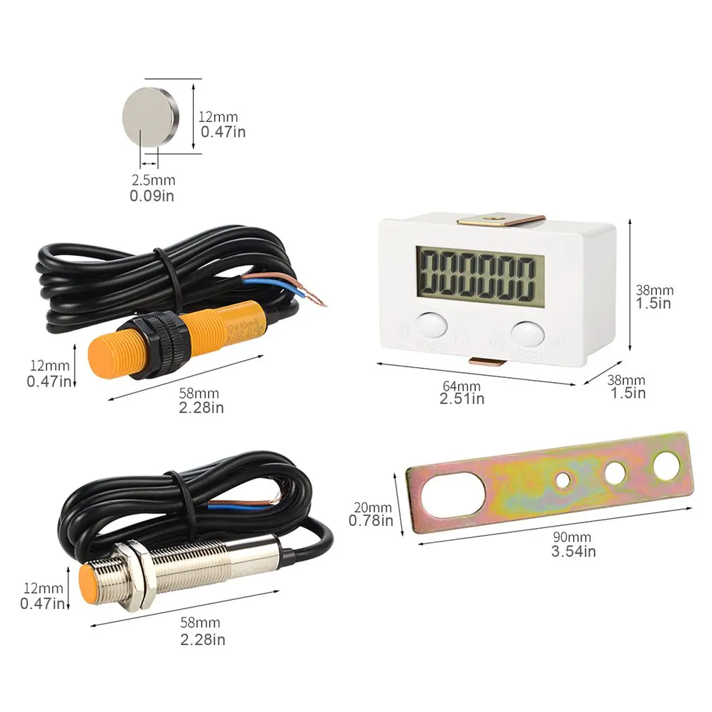 Magnetic Induction LCD Digital Display Counter 0-99999 Industry Magnetic Proximity Sensor Switch Reciprocating Rotary
Magnetic Induction LCD Digital Display Counter 0-99999 Industry Magnetic Proximity Sensor Switch Reciprocating Rotary