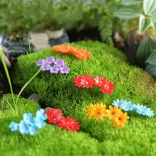 10Pcs Miniature Moss Flower Dollhouse Bonsai Pot Craft Fairy Garden Decor