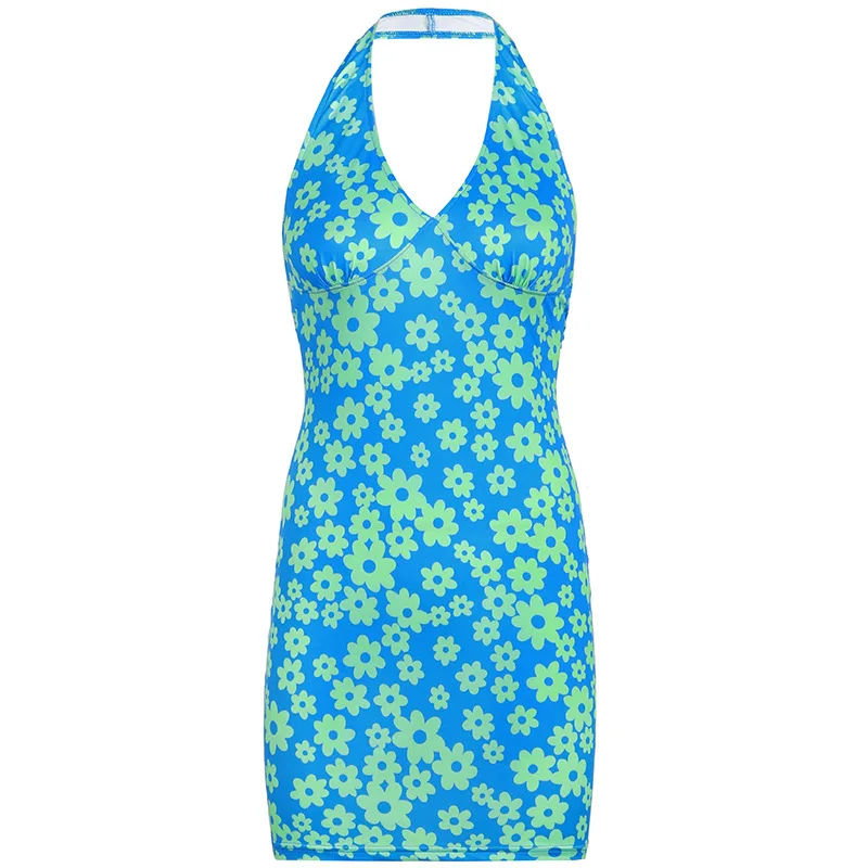 Sexy Halter Neck Dress V Neck Slim Fit Sleeveless Backless Shoulder Clothing Summer Women Beach Style Printed 2021 Dresses
Sexy Halter Neck Dress V Neck Slim Fit Sleeveless Backless Shoulder Clothing Summer Women Beach Style Printed 2021 Dresses