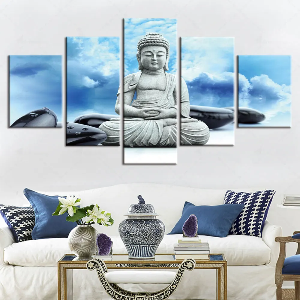 Artsailing HD Printed Blue Sky Stone Buddha Painting Canvas Modular Cuadros 5 Pieces Wall Decor Room Decoration Aesthetic Frame
Artsailing HD Printed Blue Sky Stone Buddha Painting Canvas Modular Cuadros 5 Pieces Wall Decor Room Decoration Aesthetic Frame