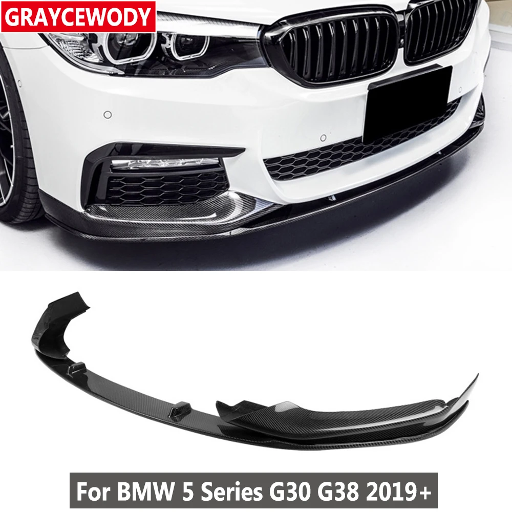 MP Style Real Carbon Fiber Car Front Lip Bumper Chin Shovel with Aprons For BMW 5 Series G30 G38 2019-2021 Car Styling Protect
MP Style Real Carbon Fiber Car Front Lip Bumper Chin Shovel with Aprons For BMW 5 Series G30 G38 2019-2021 Car Styling Protect