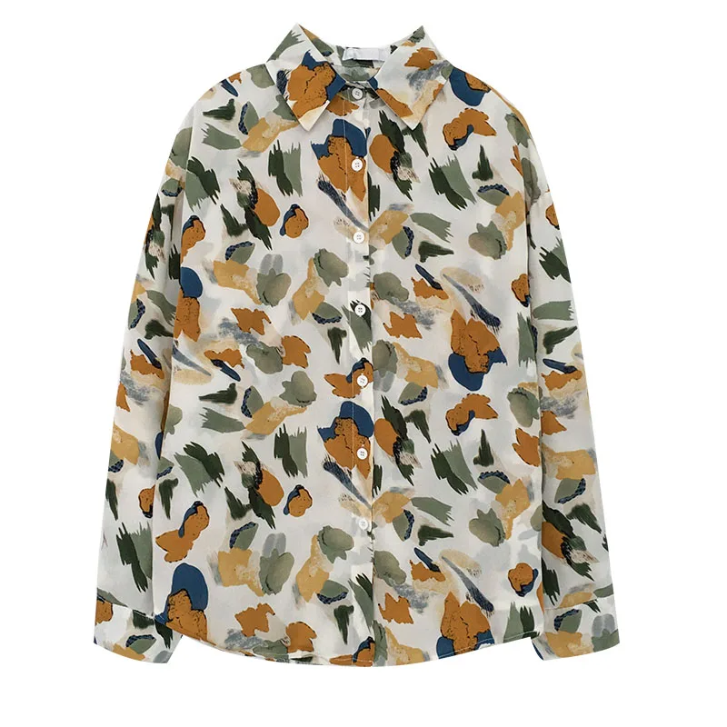 New Women Streetwear Blouse Fashion Spring Autumn Long Sleeved Button Up Printed Shirts Korean Ladies Loose Single-breasted Tops
New Women Streetwear Blouse Fashion Spring Autumn Long Sleeved Button Up Printed Shirts Korean Ladies Loose Single-breasted Tops