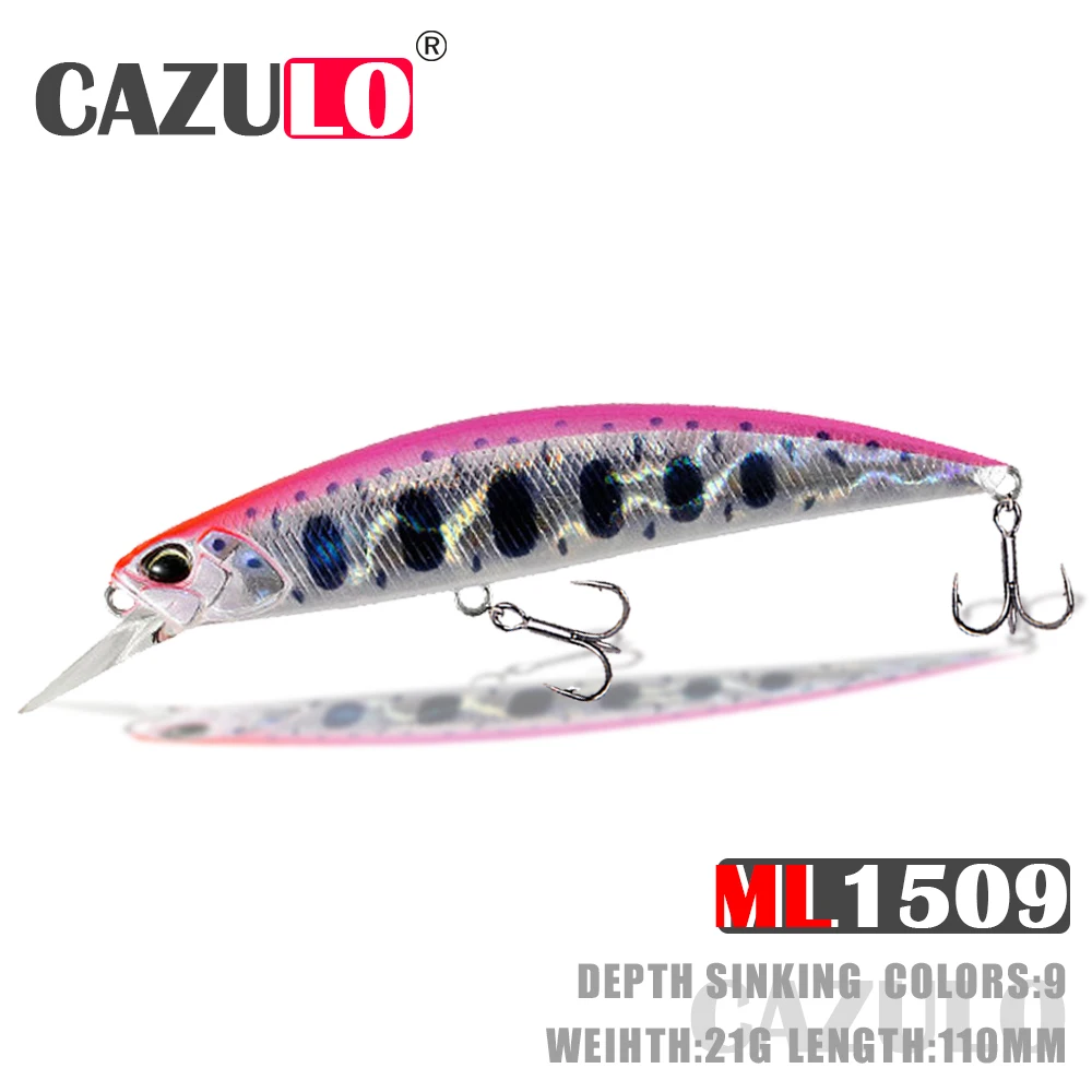 Minnow Fishing Accessories Lures Weights 21g 11cm Isca Artificial Sinking Baits Pesca Wobblers Tackle For Carp Fish Goods Leurre
Minnow Fishing Accessories Lures Weights 21g 11cm Isca Artificial Sinking Baits Pesca Wobblers Tackle For Carp Fish Goods Leurre