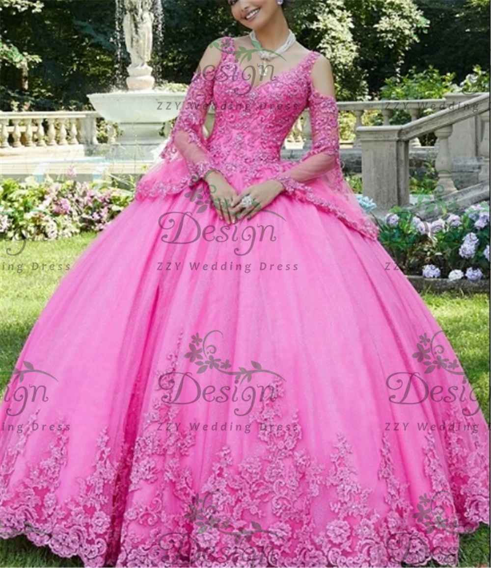 vestidos de 15 años Graduation Dresses Vintages 3/4 Sleeves Off The Shoulder Lace Appliqued Beading Quinceanera Dresses
vestidos de 15 años Graduation Dresses Vintages 3/4 Sleeves Off The Shoulder Lace Appliqued Beading Quinceanera Dresses