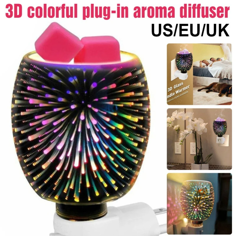 Aromatherapy Lamp Night-light Exquisite 3D Electric Diffuser Wax Melt Oil Burner UK US EU Plug Holder For Home Bedroom Gift 2021
Aromatherapy Lamp Night-light Exquisite 3D Electric Diffuser Wax Melt Oil Burner UK US EU Plug Holder For Home Bedroom Gift 2021