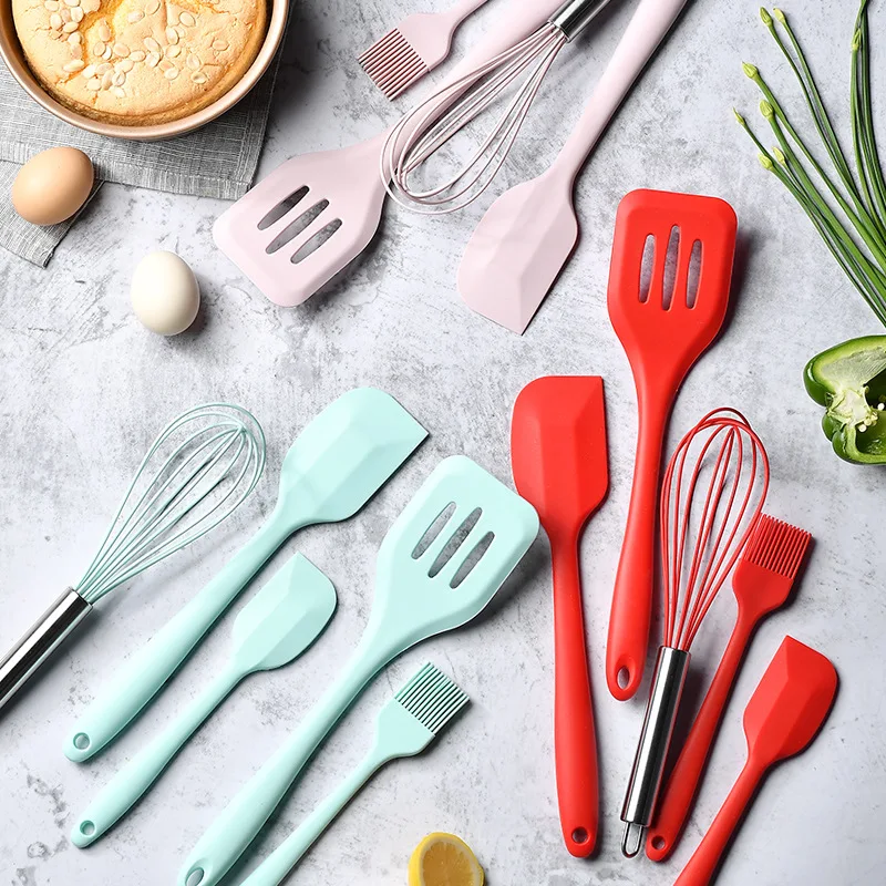 5Pcs Kitchen Utensils Set Silicone Scraper Leaky Shovel Eggbeater Oil Brush Cake Tools Butter Spatula Baking Accessories
5Pcs Kitchen Utensils Set Silicone Scraper Leaky Shovel Eggbeater Oil Brush Cake Tools Butter Spatula Baking Accessories
