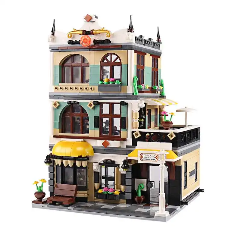 MOC City street view Rome restaurants model technic Creator Expert building blocks education boys bristhday toys for kids gifts
MOC City street view Rome restaurants model technic Creator Expert building blocks education boys bristhday toys for kids gifts