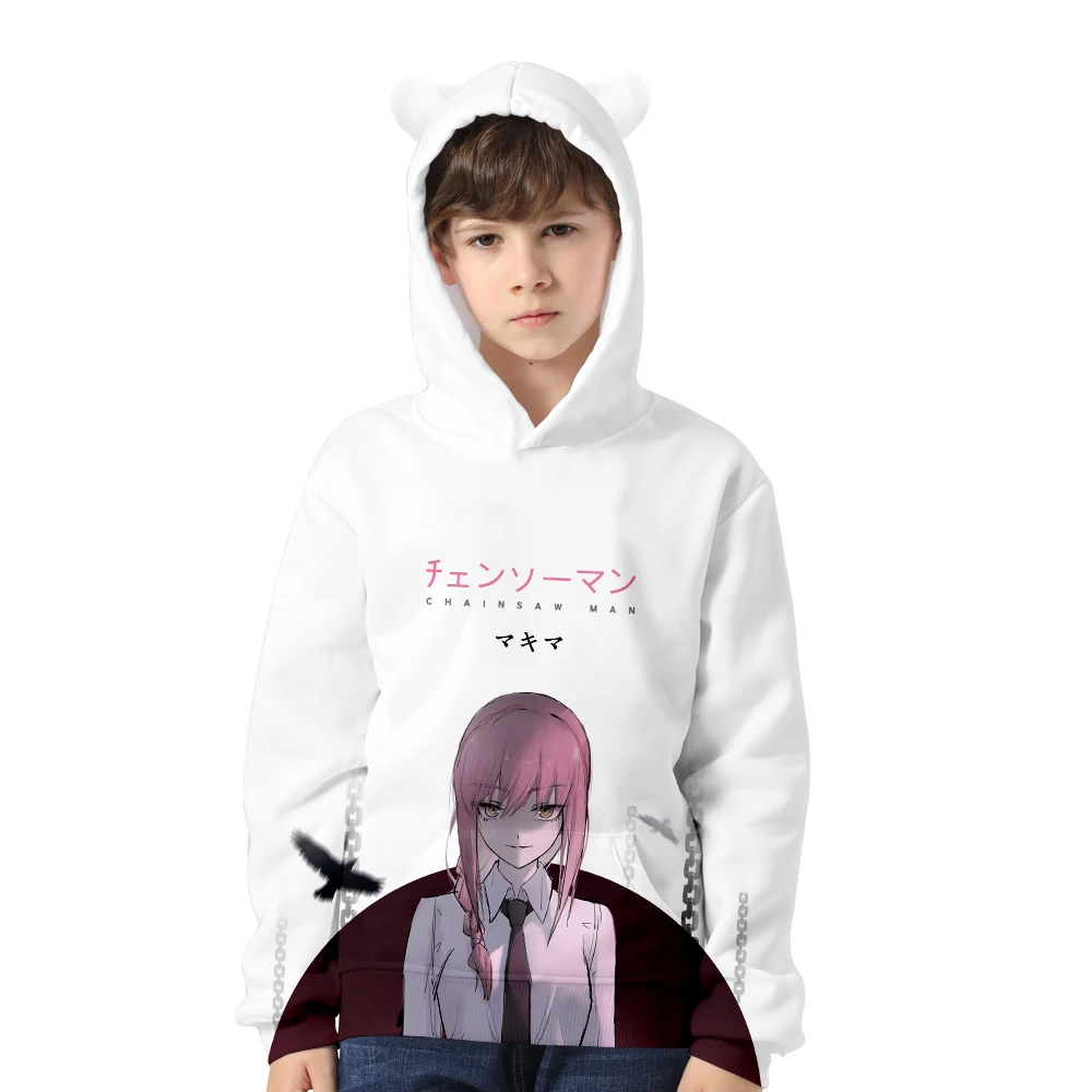 Chainsaw Man Anime Kids Hoodie Cat Ear Cap Chainsaw Man 3D Printing Children Shirt Kawaii Crop Top
Chainsaw Man Anime Kids Hoodie Cat Ear Cap Chainsaw Man 3D Printing Children Shirt Kawaii Crop Top