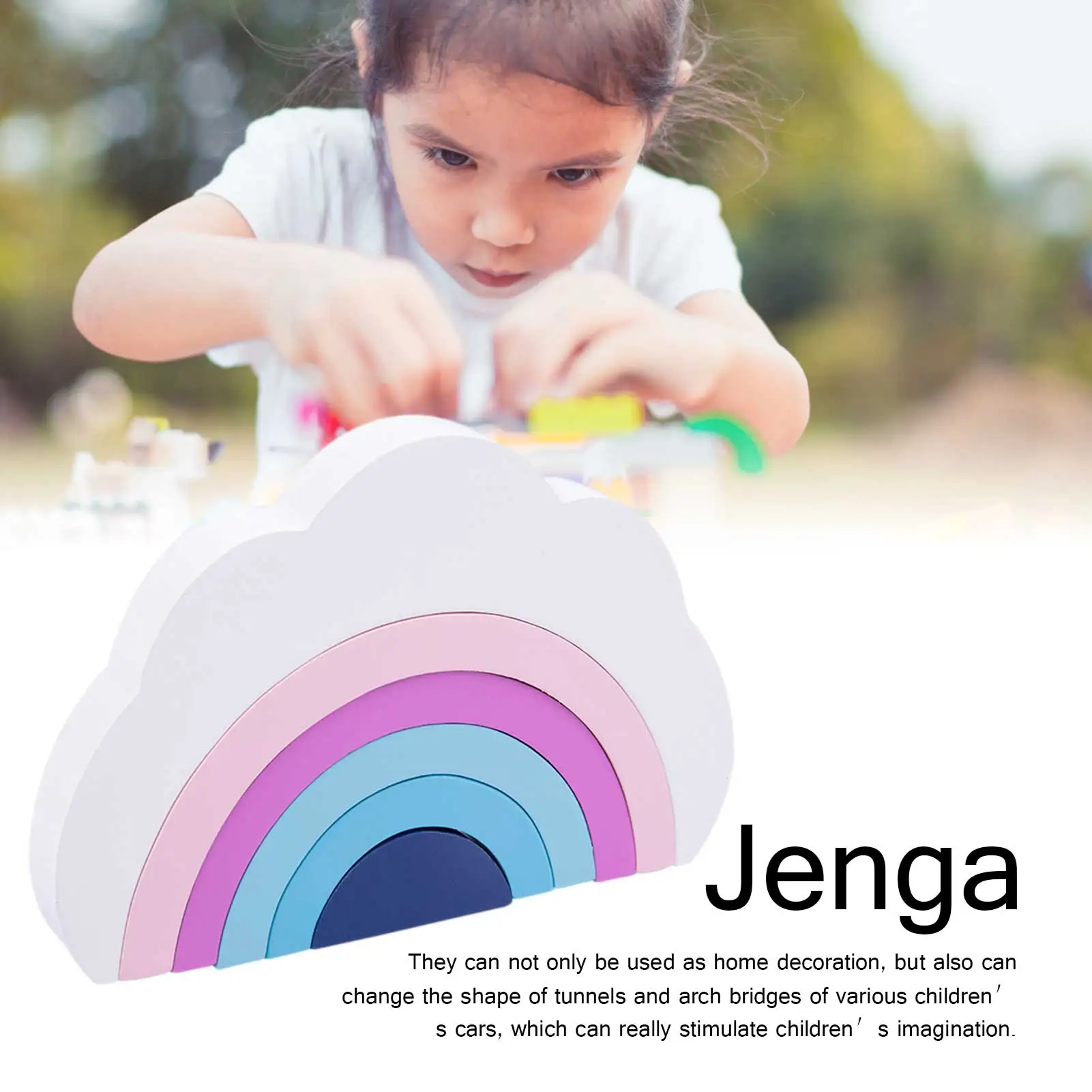 Baby Toy Wooden Toy Montessori Rainbow Building Blocks DIY Creative Stacking Balance Game Educational Toy For Children Kids Gift
Baby Toy Wooden Toy Montessori Rainbow Building Blocks DIY Creative Stacking Balance Game Educational Toy For Children Kids Gift