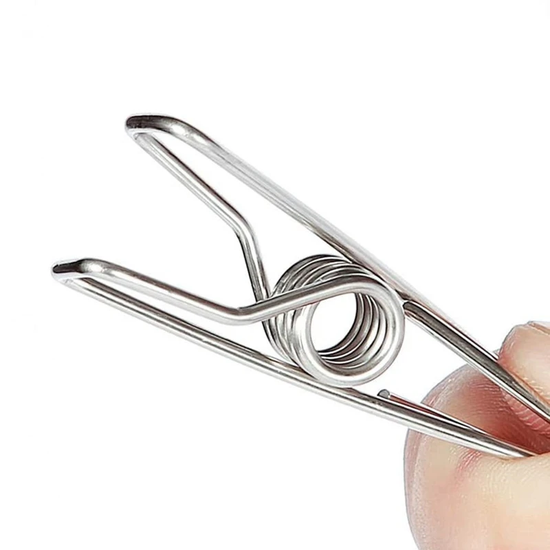 20 Pcs Small Clip Clothes Pins Durable Multi-Purpose Utility Stainless Steel Clothes Clips Hooks Pins for Home Office
20 Pcs Small Clip Clothes Pins Durable Multi-Purpose Utility Stainless Steel Clothes Clips Hooks Pins for Home Office