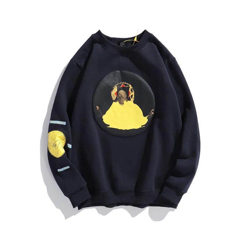 European and American fashion sweatshirt cartoon pattern fashion men and women round collar loose sweatshirt 
European and American fashion sweatshirt cartoon pattern fashion men and women round collar loose sweatshirt