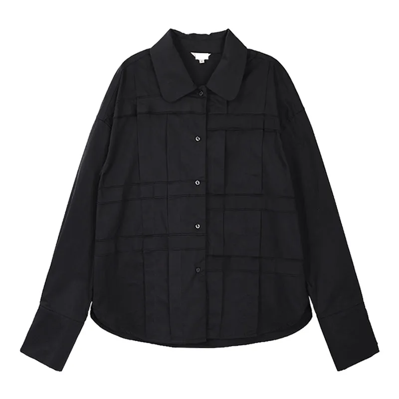 XITAO Black Blouse Fashion New Women Single Breast Full Sleeve Pleated Peter Pan Collar Small Fresh Casual Loose Shirt DZL1817
XITAO Black Blouse Fashion New Women Single Breast Full Sleeve Pleated Peter Pan Collar Small Fresh Casual Loose Shirt DZL1817