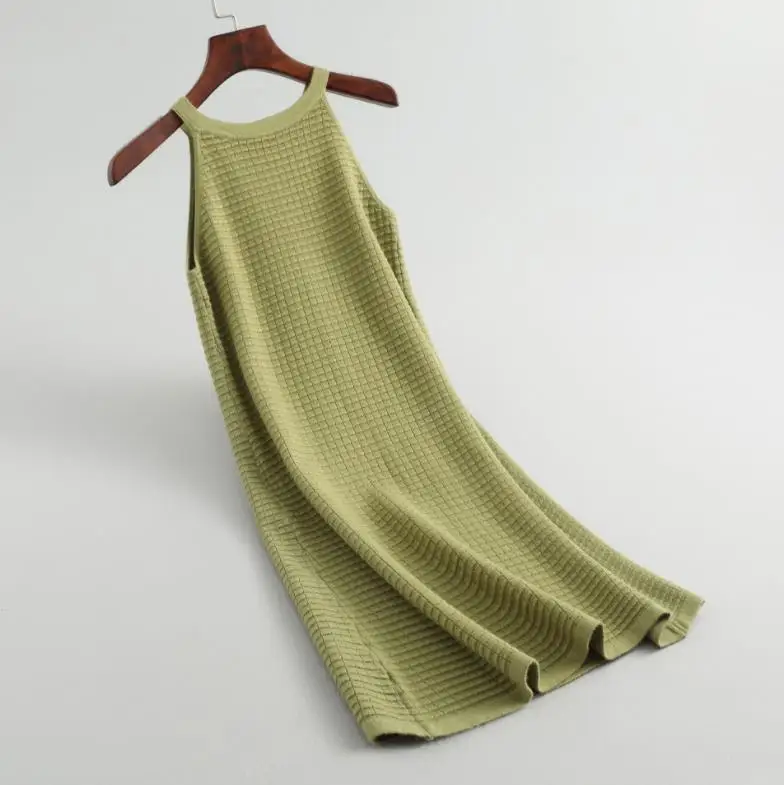 Knit Autumn Winter Skirt Tank long Dress Korean Style Knitting V Neck Sleeveless Vest Loose Women Casual Dresses 
Knit Autumn Winter Skirt Tank long Dress Korean Style Knitting V Neck Sleeveless Vest Loose Women Casual Dresses