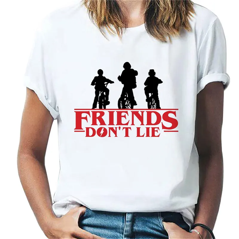 2021 Women T-Shirt Streetwear Harajuku Tee Top Stranger Things printing T shirt Oversize Femme O-neck White Tees Plus Size XXXL
2021 Women T-Shirt Streetwear Harajuku Tee Top Stranger Things printing T shirt Oversize Femme O-neck White Tees Plus Size XXXL